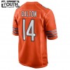 Camiseta Niño Chicago Bears Andy Dalton 14 Nike Anaranjado 2021 NFL Draft